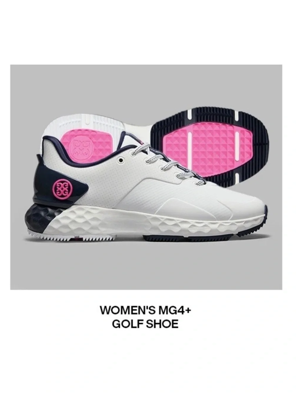 G/fore MG4+ Perforated Spikeless Golf Shoes Sneakers Snow Twilight Womens Golf - Picture 4 of 9